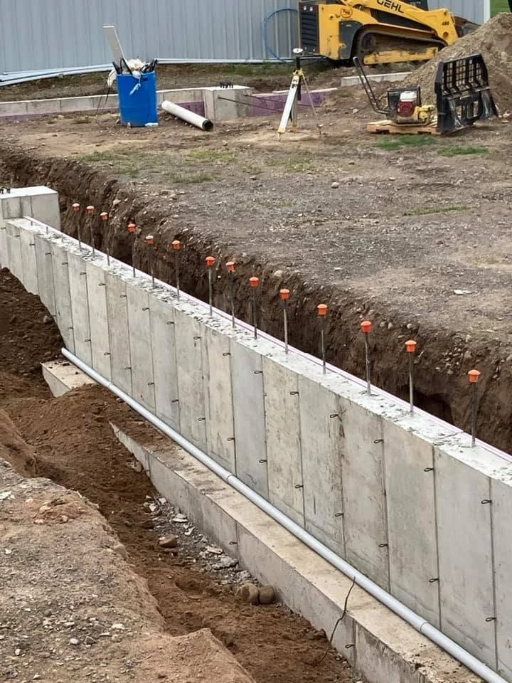 Concrete foundation wall